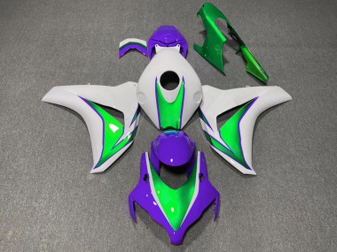 Carenagens Moto Honda CBR1000RR 2008-2011 - Branco Verde Roxo The Joker