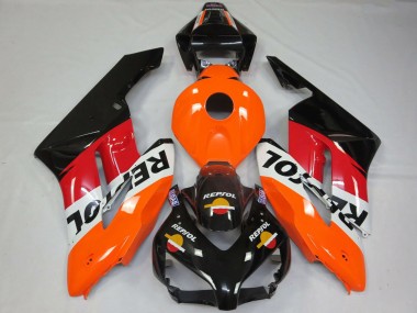 Carenagens Moto Honda CBR1000RR 2004-2005 - Laranja Branco Vermelho Preto Brilhante Repsol