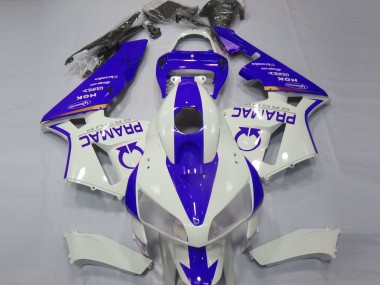 Carenagens Moto Honda CBR600RR 2005-2006 - Branco Azul Pramac