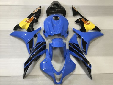 Carenagens Moto Honda CBR600RR 2007-2008 - Azul Amarelo Preto Brilhante Red Bull