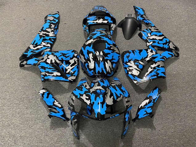 Carenagens Moto Honda CBR600RR 2005-2006 - Camouflage Azul