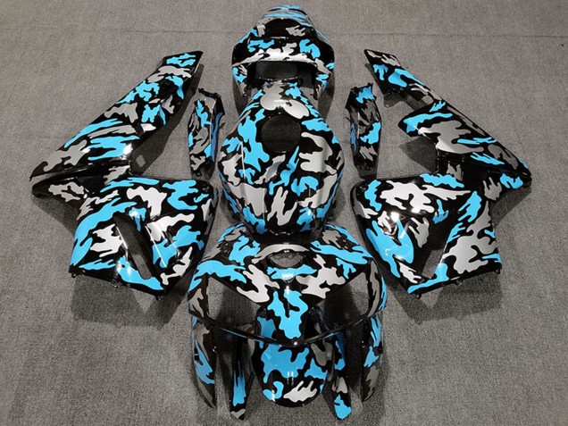 Carenagens Moto Honda CBR600RR 2005-2006 - Camouflage Azul Claro
