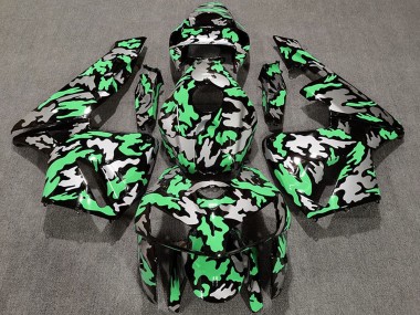Carenagens Moto Honda CBR600RR 2005-2006 - Camouflage Verde Claro