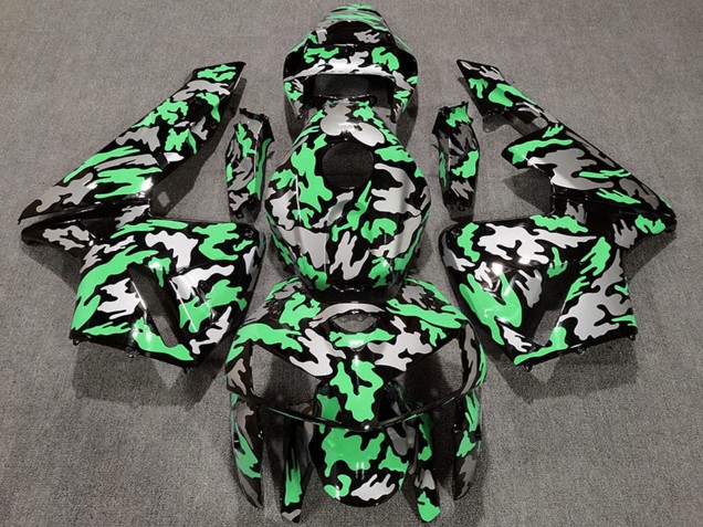 Carenagens Moto Honda CBR600RR 2005-2006 - Camouflage Verde Claro