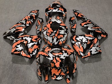 Carenagens Moto Honda CBR600RR 2005-2006 - Camouflage Laranja Claro
