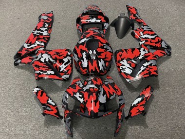 Carenagens Moto Honda CBR600RR 2005-2006 - Camouflage Vermelho