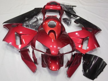 Kits Carenagem Moto Honda CBR600RR 2003-2004 - Vermelho Preto Brilhante