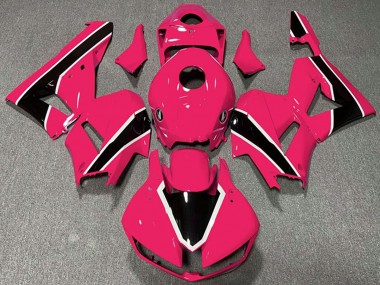 Carenagens Moto Honda CBR600RR 2013-2026 - Rosa Branco Preto Brilhante