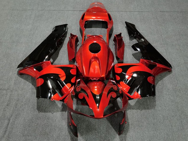 Carenagem Moto Honda CBR600RR 2003-2004 - Vermelho Preto Brilhante