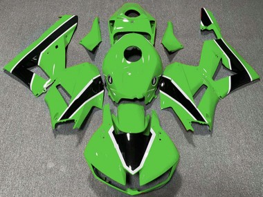 Carenagens Moto Honda CBR600RR 2013-2026 - Verde Branco Preto Brilhante