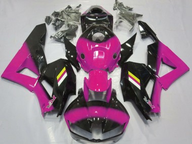 Carenagens Moto Honda CBR600RR 2013-2026 - Rosa Preto Brilhante Branco Amarelo