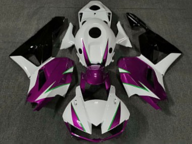 Carenagens Moto Honda CBR600RR 2013-2026 - Branco Rosa Verde Preto Brilhante