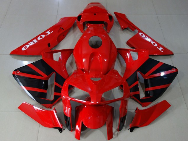 Carenagens Moto Honda CBR600RR 2005-2006 - Vermelho Brilhante Preto