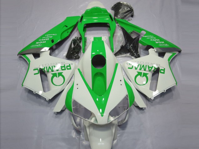 Carenagens Moto Honda CBR600RR 2003-2004 - Branco Verde Pramac
