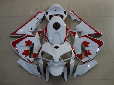 Carenagens Moto Honda CBR600RR 2005-2006 - Branco Vermelho Canada