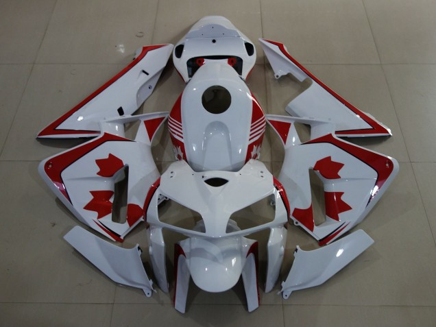 Carenagens Moto Honda CBR600RR 2005-2006 - Branco Vermelho Canada