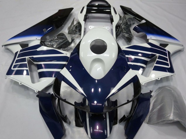 Carenagens Moto Honda CBR600RR 2003-2004 - Branco Azul Murchar