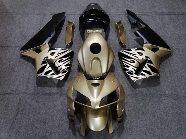 Carenagens Moto Honda CBR600RR 2005-2006 - Ouro Preto Branco