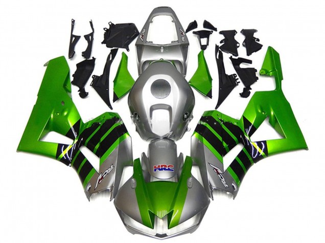 Carenagens Moto Honda CBR600RR 2013-2026 - Prata Verde Preto Brilhante HRC