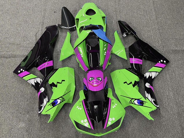 Carenagens Moto Honda CBR600RR 2013-2026 - Verde Azul Roxo Preto Brilhante Tubarão