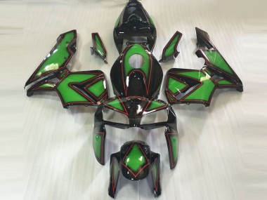 Carenagens Moto Honda CBR600RR 2005-2006 - Verde Preto Vermelho OutLinha