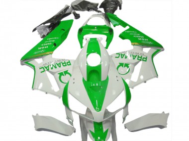 Carenagens Moto Honda CBR600RR 2005-2006 - Branco Verde Claro Pramac