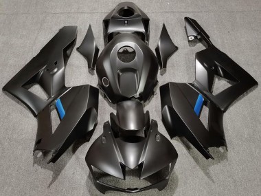 Carenagens Moto Honda CBR600RR 2013-2026 - Preto Fosco Azul Claro