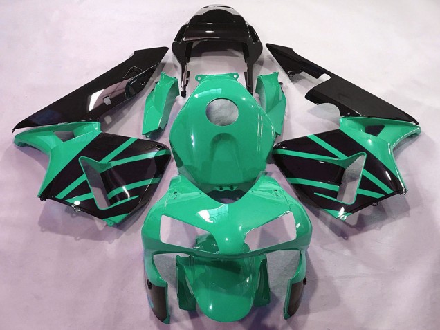 Carenagens Moto Honda CBR600RR 2003-2004 - Verde Menta Preto Brilhante OEM Estilo