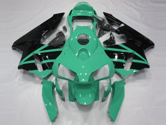 Carenagens Moto Honda CBR600RR 2003-2004 - Verde Menta Preto Brilhante