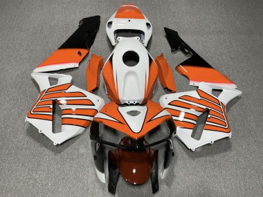 Carenagens Moto Honda CBR600RR 2005-2006 - Branco Laranja Asas