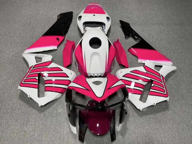 Carenagens Moto Honda CBR600RR 2005-2006 - Branco Rosa Asas