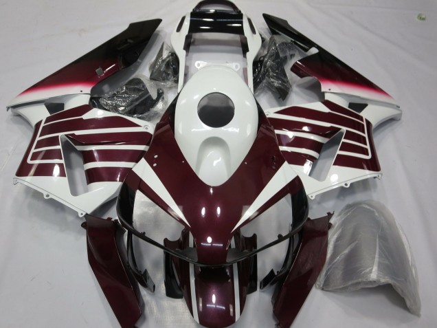 Carenagens Moto Honda CBR600RR 2003-2004 - Branco Roxo Escuro