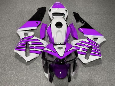 Carenagens Moto Honda CBR600RR 2005-2006 - Roxo Branco Asas
