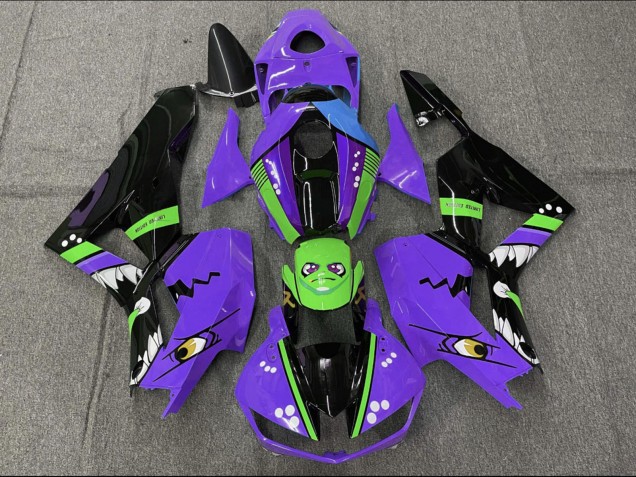 Carenagens Moto Honda CBR600RR 2013-2026 - Roxo Verde Azul Preto Brilhante Tubarão