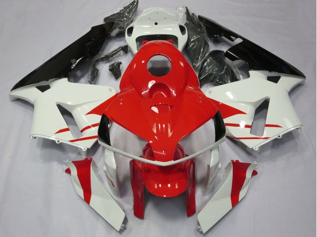 Carenagens Moto Honda CBR600RR 2005-2006 - Branco Vermelho Preto