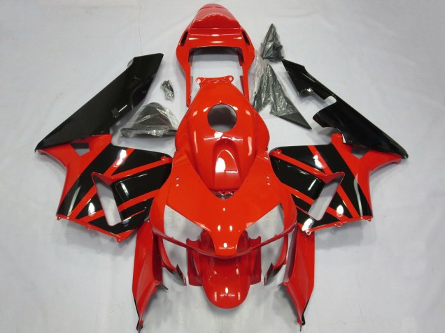 Carenagens Moto Honda CBR600RR 2003-2004 - Vermelho Preto Brilhante OEM Estilo