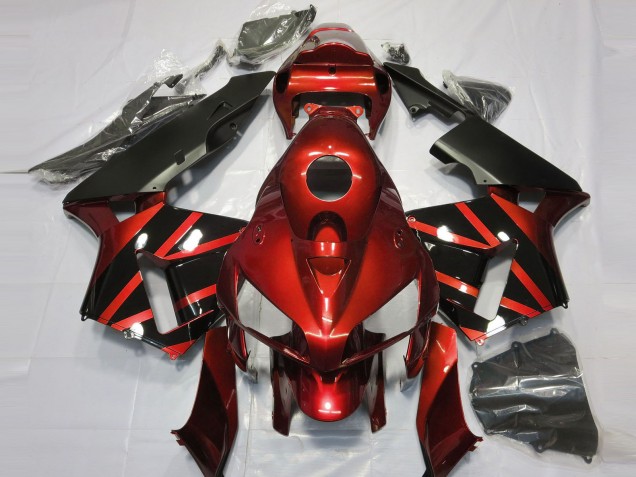 Carenagens Moto Honda CBR600RR 2005-2006 - Vermelho Preto Brilhante Estilo
