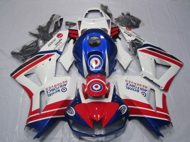 Carenagens Moto Honda CBR600RR 2013-2026 - Branco Vermelho Azul Royal Air Force