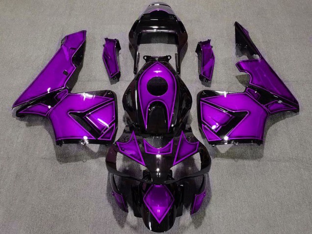 Carenagens Moto Honda CBR600RR 2003-2004 - Roxo Preto Brilhante