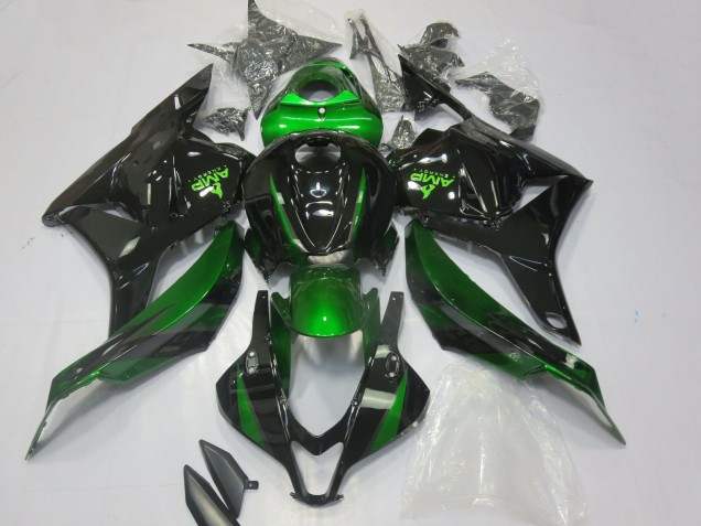 Carenagens Moto Honda CBR600RR 2009-2012 - Verde Preto Brilhante