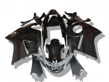 Carenagens Moto Honda CBR1100XX Blackbird 1996-2007 - Preto Brilhante Cinzento