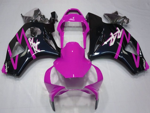 Carenagem Moto Honda CBR954RR 2002-2003 - Rosa Preto Brilhante