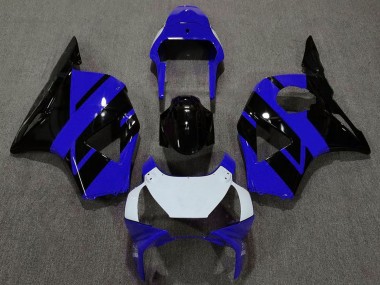 Carenagens Moto Honda CBR954RR 2002-2003 - Azul Branco Preto Brilhante OEM Estilo