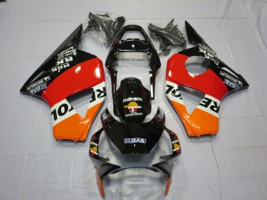 Carenagens Moto Honda CBR954RR 2002-2003 - Laranja Branco Vermelho Preto Repsol