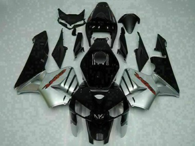 Carenagens Moto Honda CBR600RR 2005-2006 - Preto Brilhante Prata