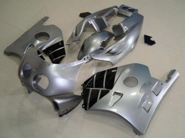 Carenagens Moto Honda CBR250RR 1990-1998 - Prata Preto Brilhante