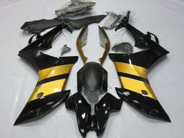 Carenagens Moto Honda CBR600F 2011-2013 - Ouro Preto Brilhante CBR Estilo