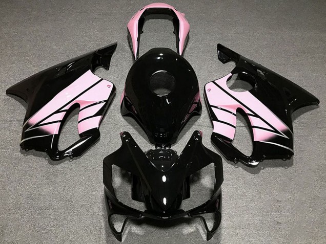 Carenagens Moto Honda CBR600 F4i 2004-2007 - Rosa Preto Brilhante