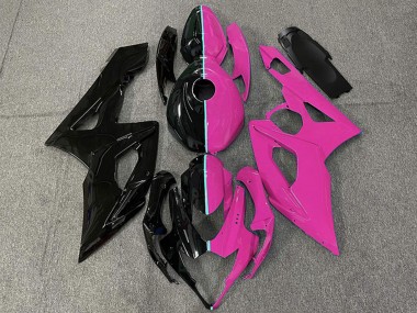 Carenagens Moto Suzuki GSXR 1000 2005-2006 - Preto Brilhante Rosa