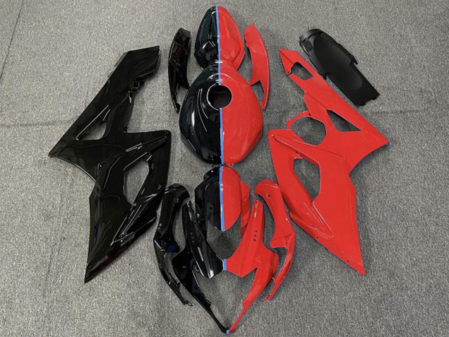 Carenagens Moto Suzuki GSXR 1000 2005-2006 - Preto Brilhante Vermelho